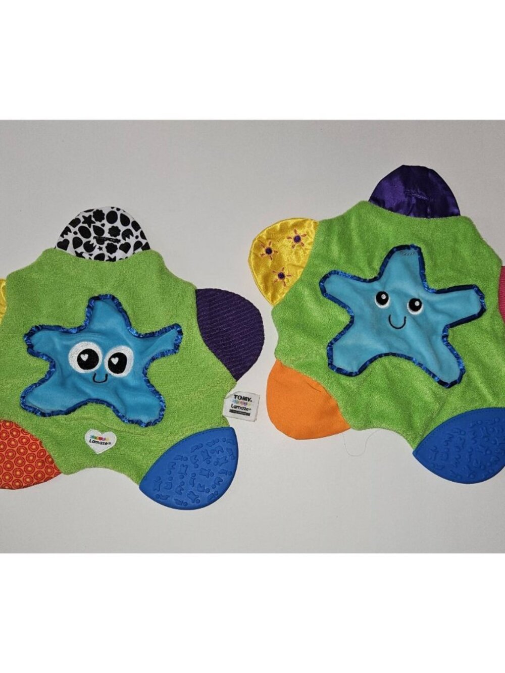 Lamaze Tomy First Years Star Teether Lot Baby Sensory Toy Green Crinkle READ